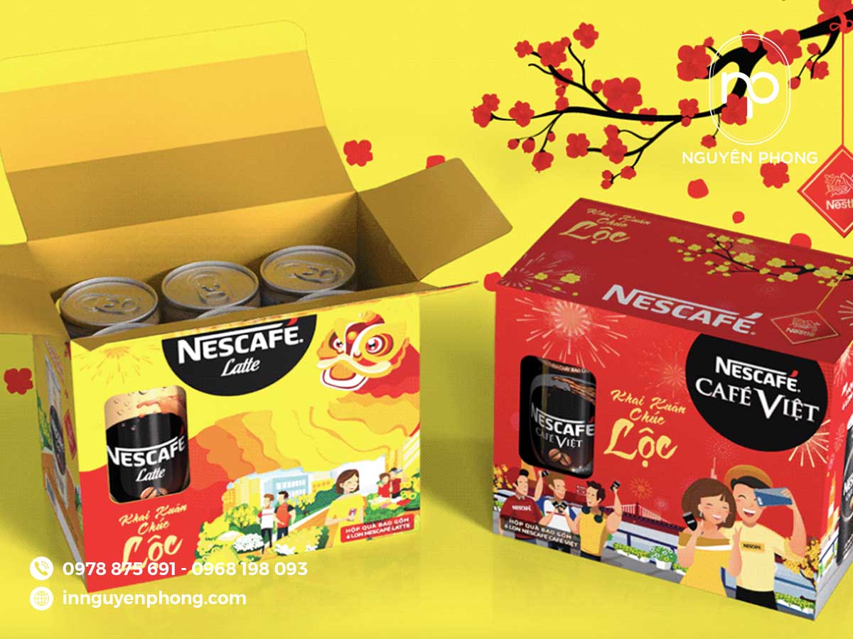 Hộp quà tết của Nescafe